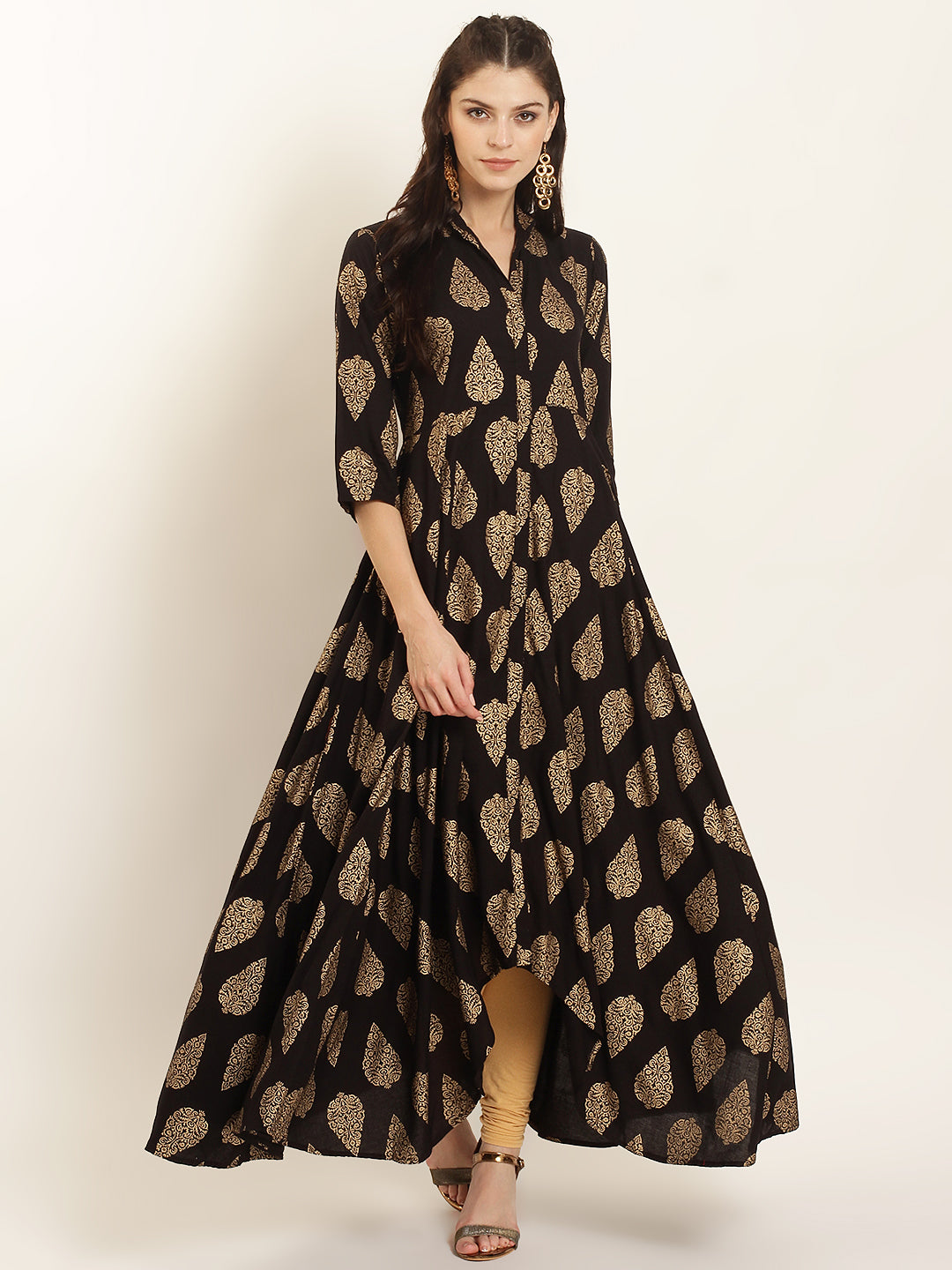 Noir Sophistication Rayon Kurta