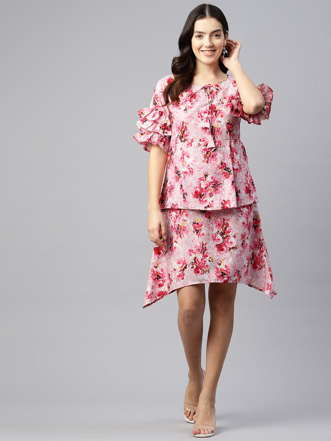 Blush Romance Crepe Dress