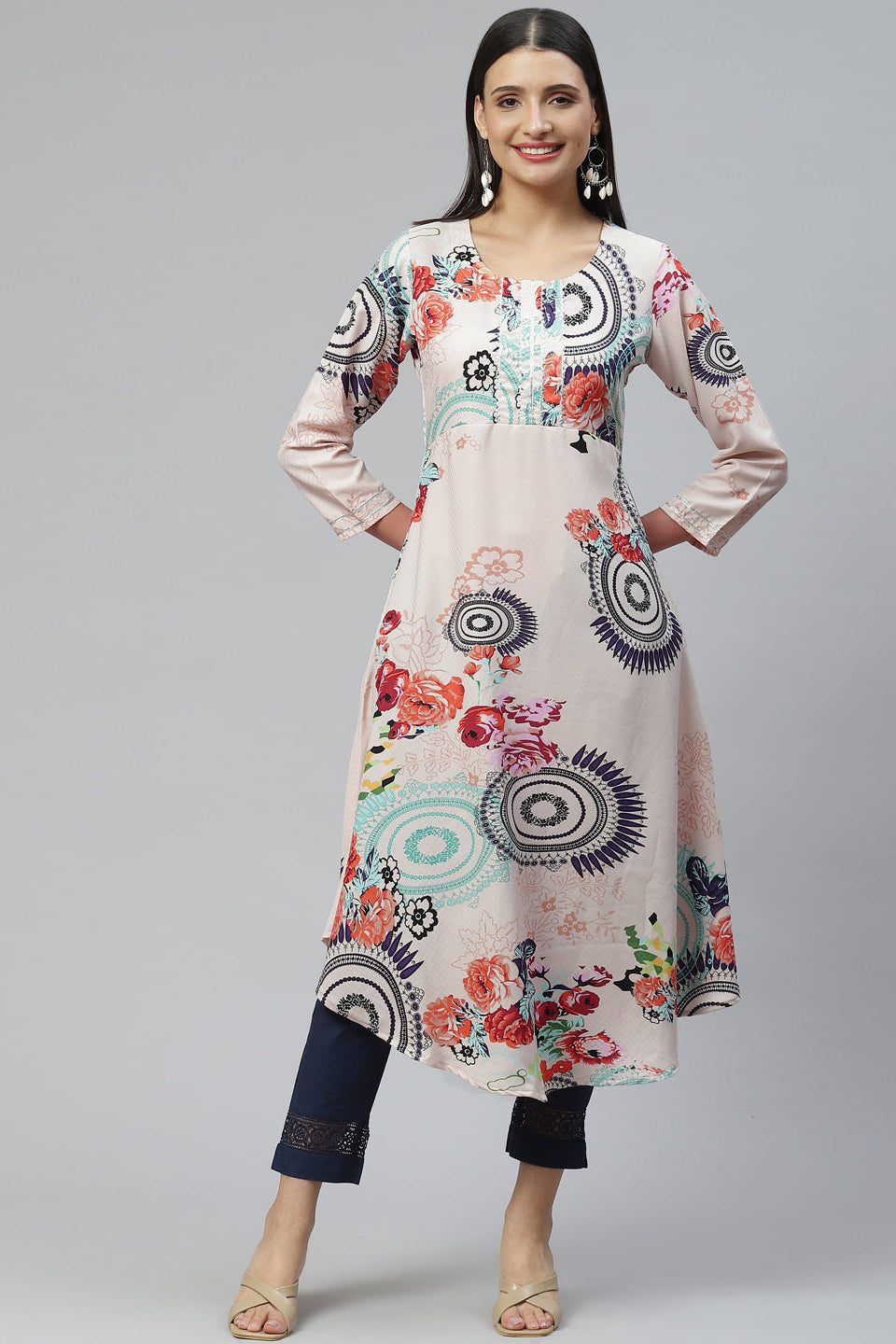 Sandy Shore Crepe Kurta