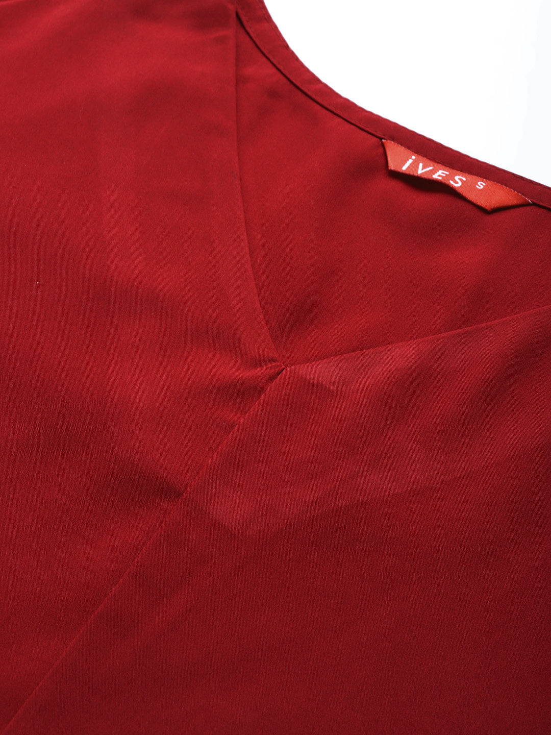 Burgundy Allure Crepe Top