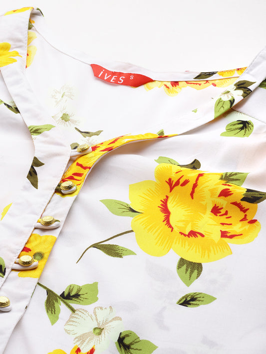 Pristine Elegance Crepe Top