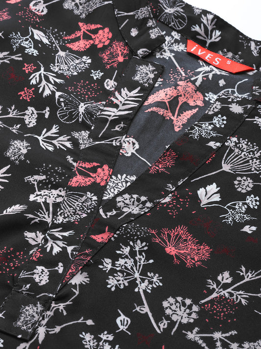 Midnight Elegance Crepe Top