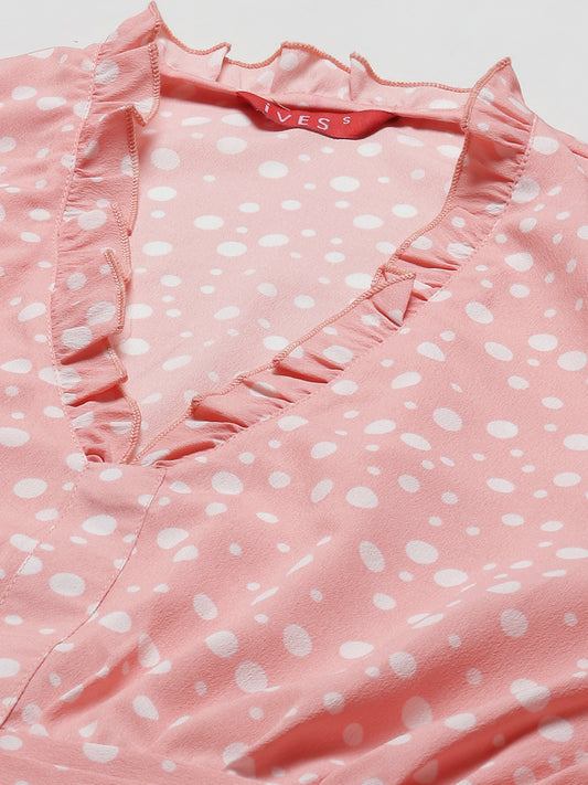 Rose Bloom Crepe Blouse