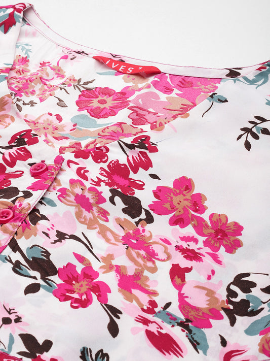 Pristine Elegance Crepe Dress