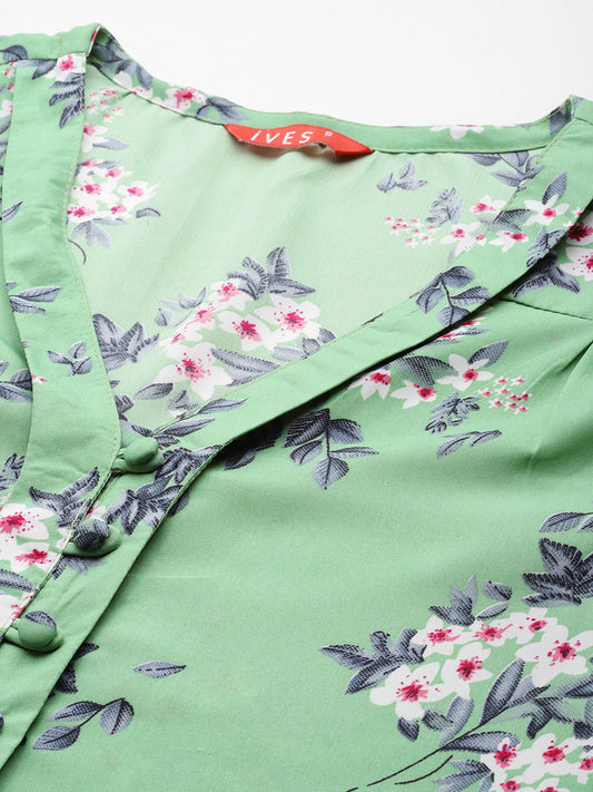 Forest Whisper Crepe Top