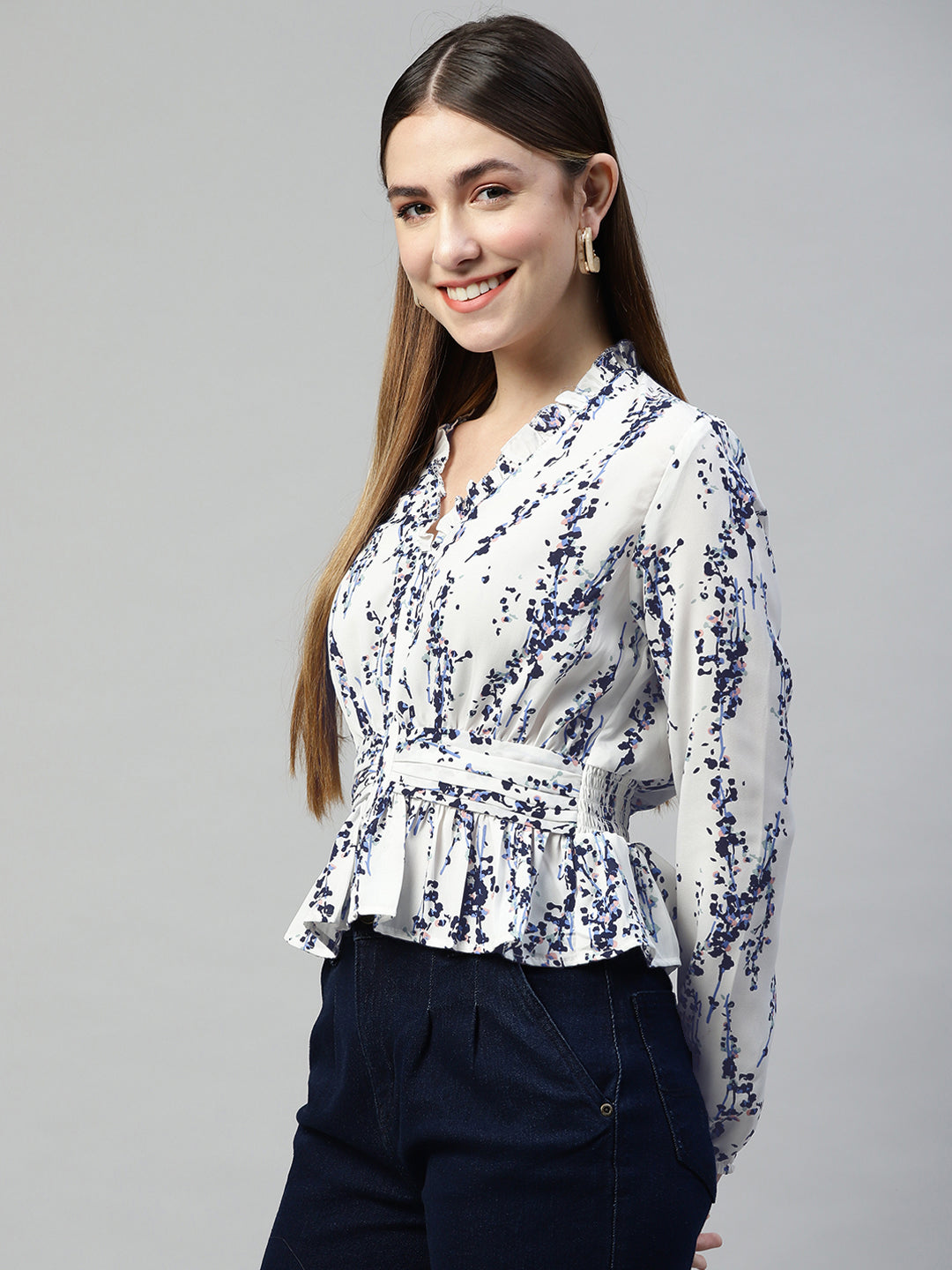 Pearl Essence Crepe Top