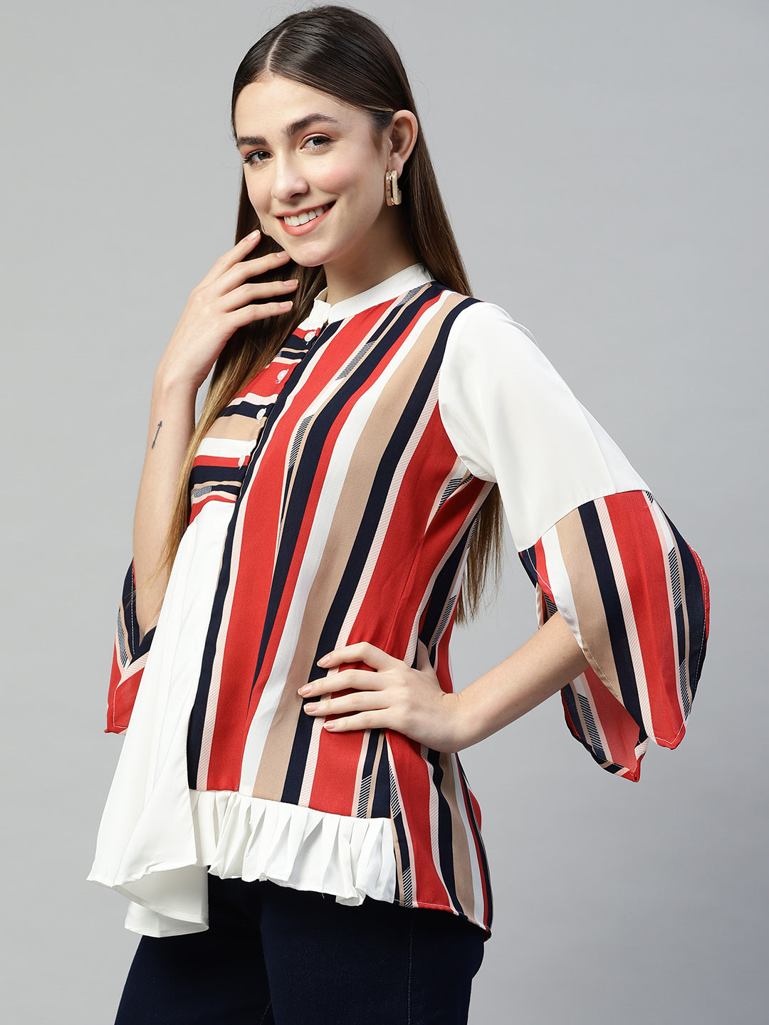 Ruby Sophistication Crepe Top