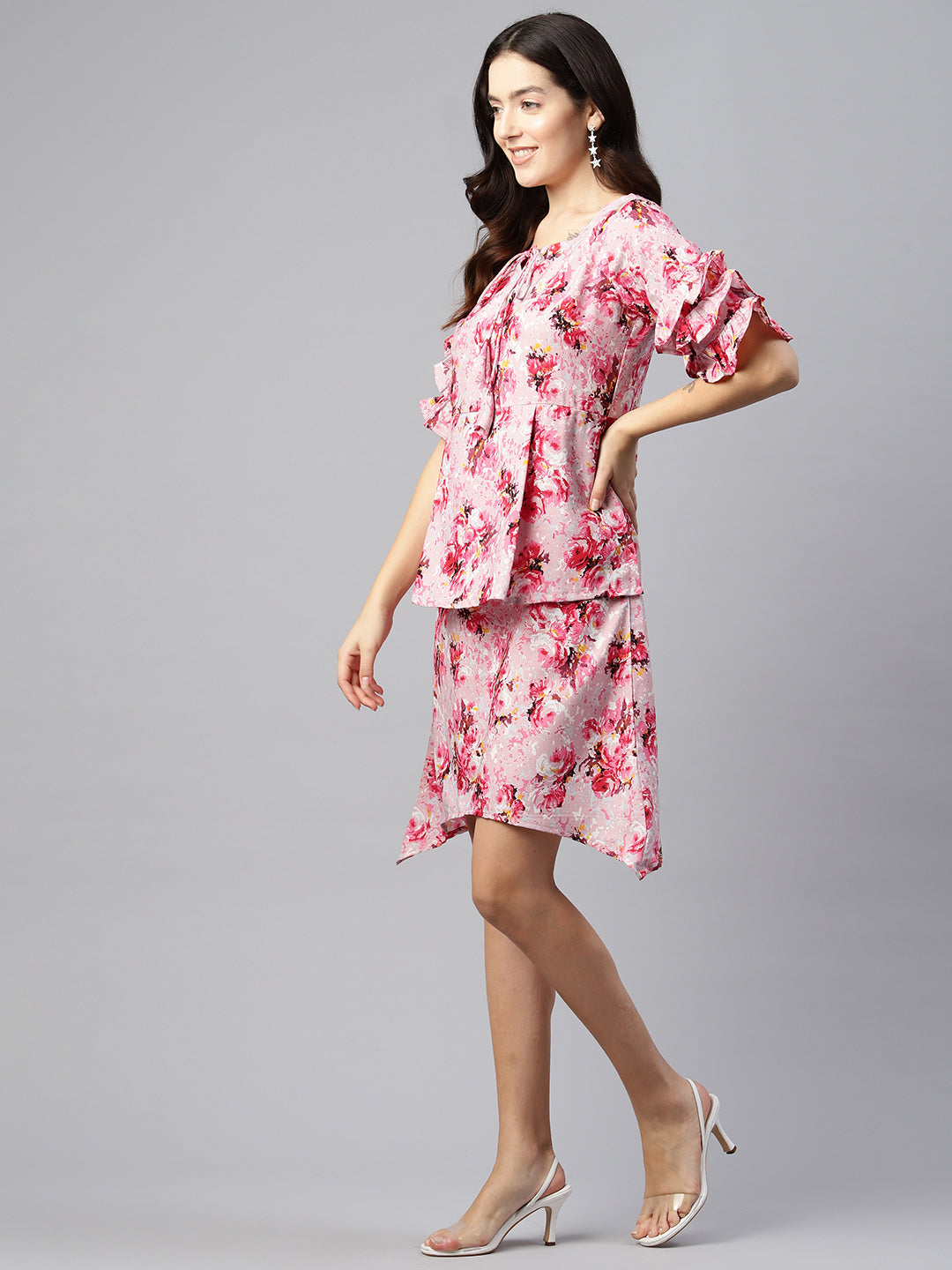 Blush Romance Crepe Dress