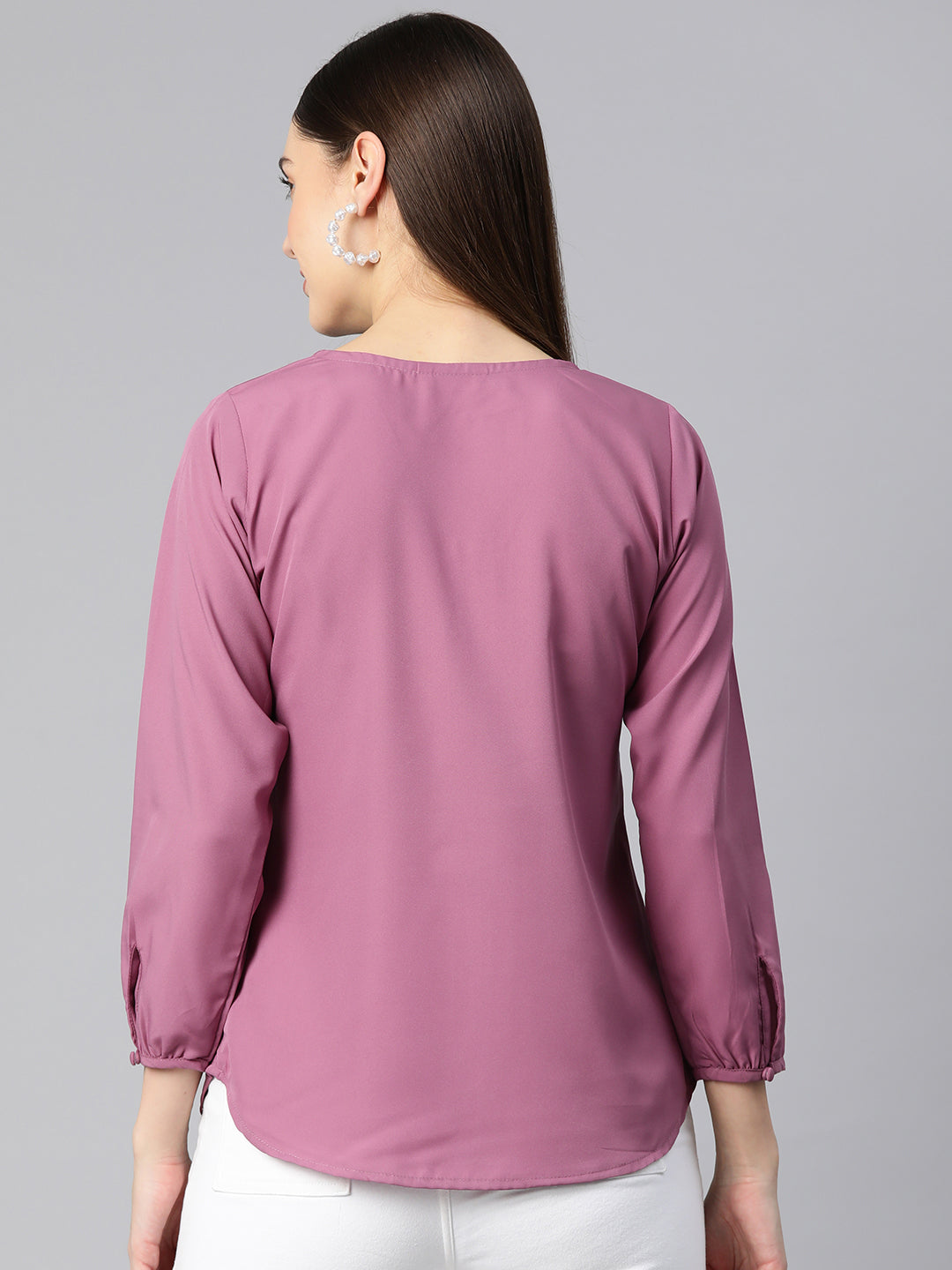 Rose Petal Crepe Blouse