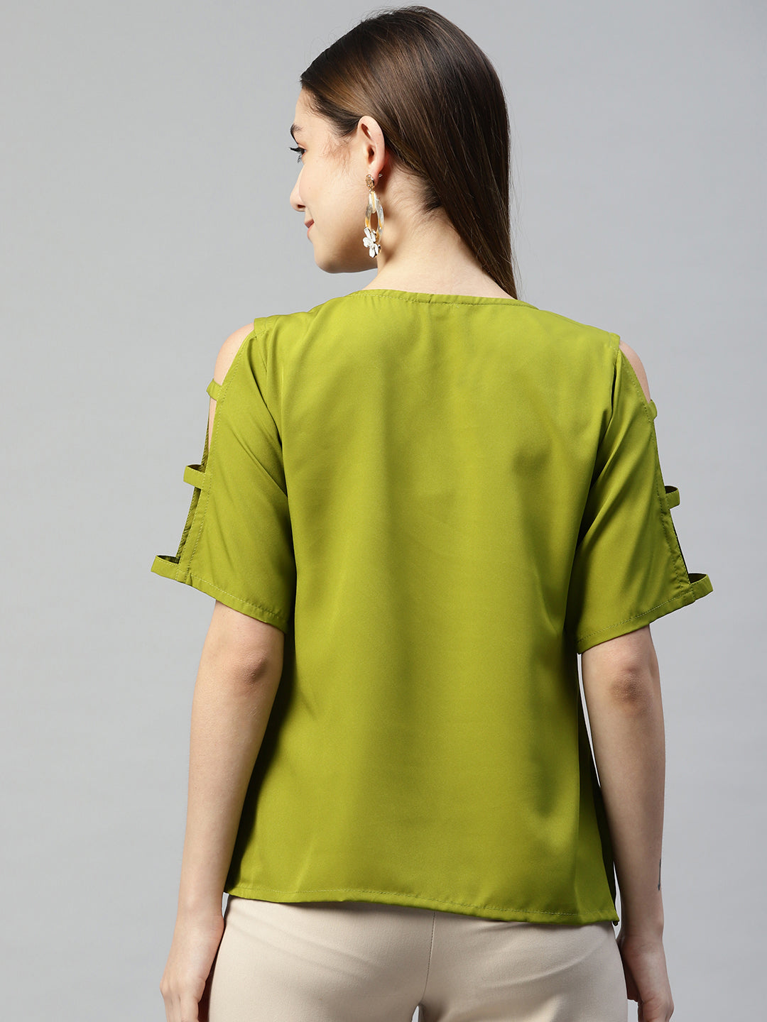 Emerald Grace Crepe Top