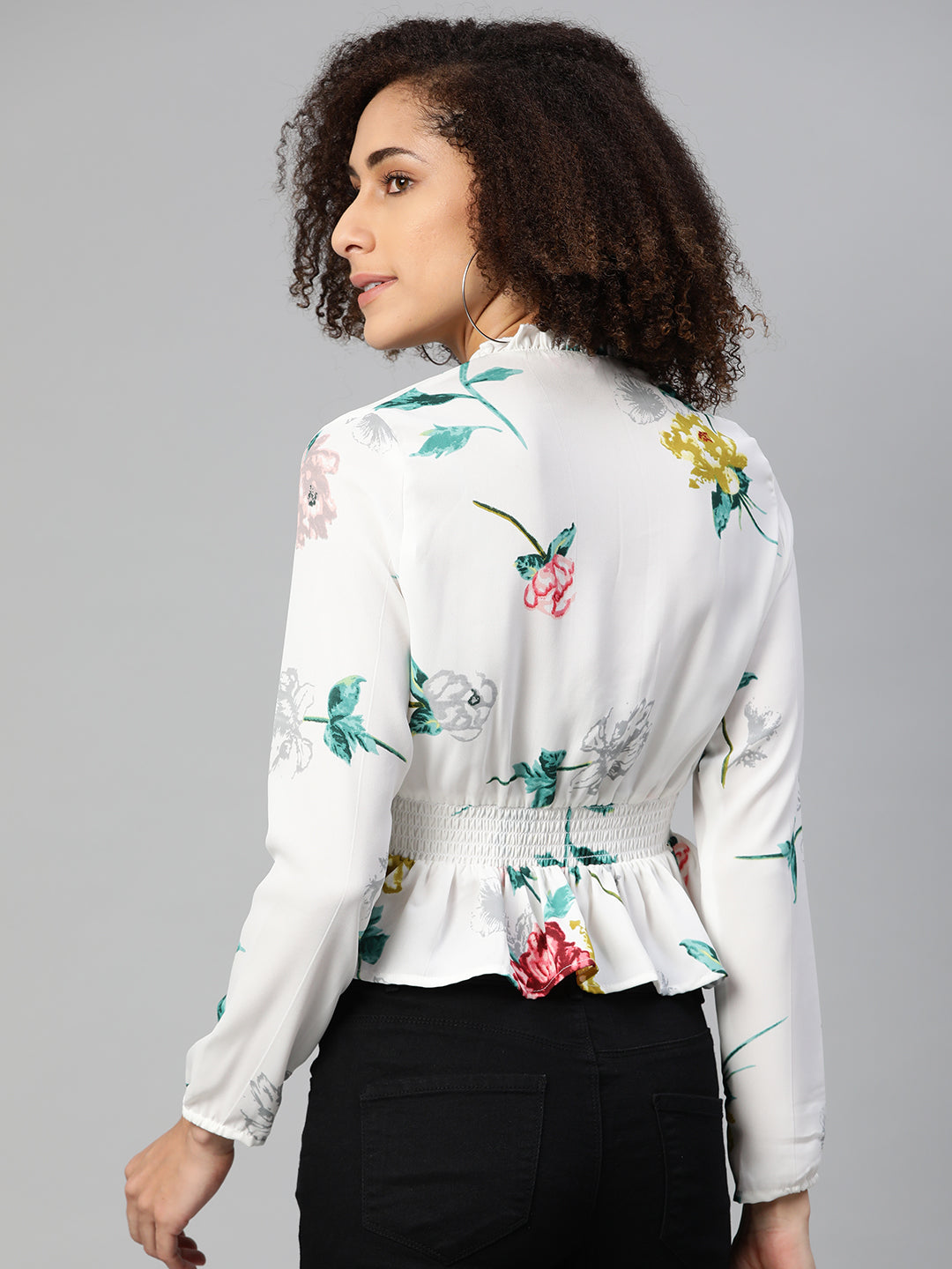 Ivory Grace Crepe Blouse