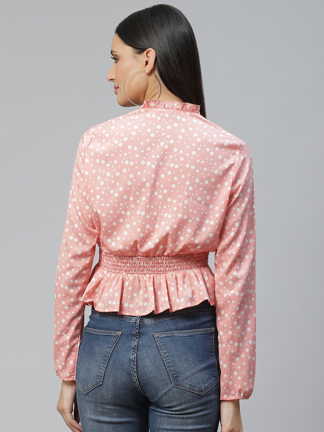 Rose Bloom Crepe Blouse