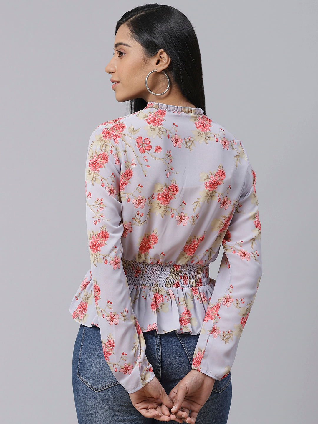 Lavender Mist Crepe Blouse