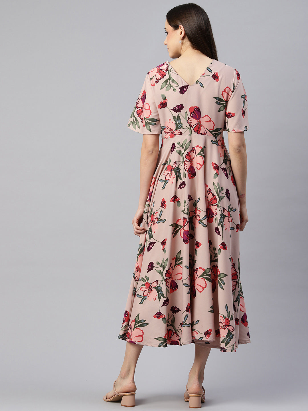 Desert Bloom Crepe Dress