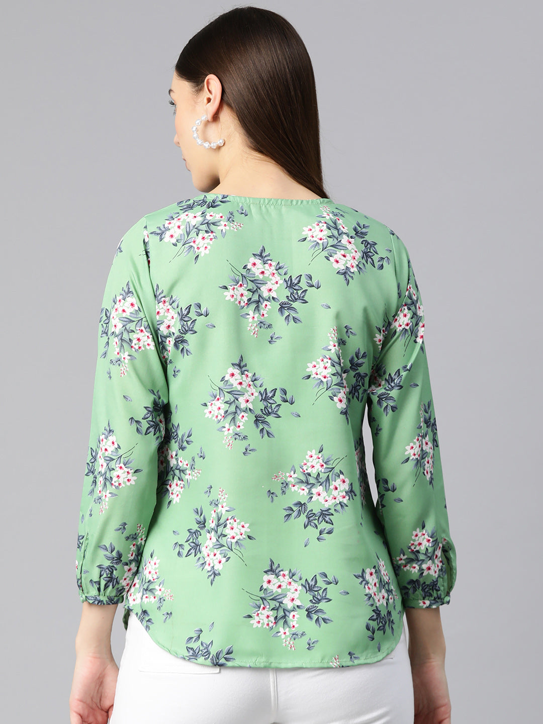 Forest Whisper Crepe Top