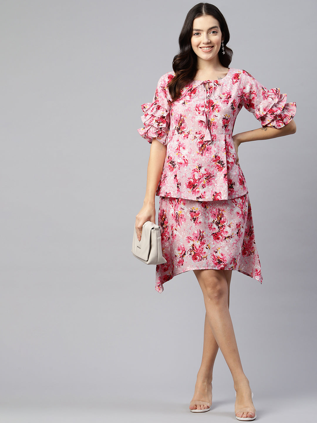 Blush Romance Crepe Dress