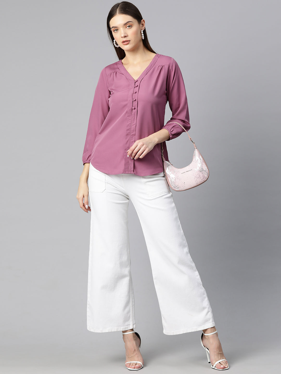 Rose Petal Crepe Blouse