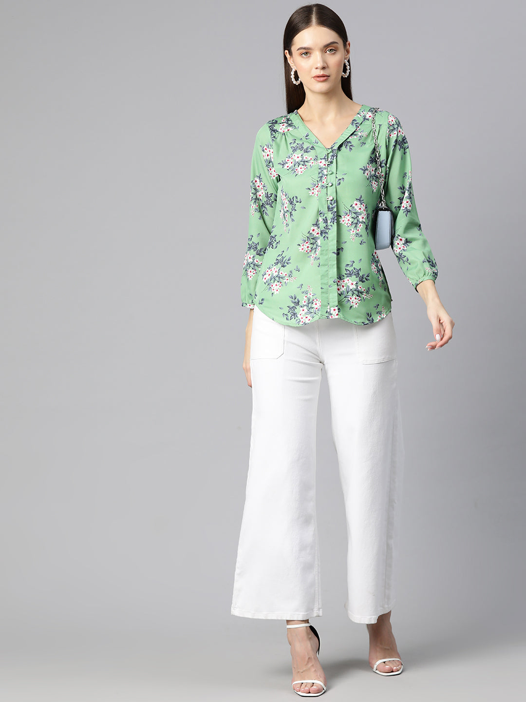 Forest Whisper Crepe Top