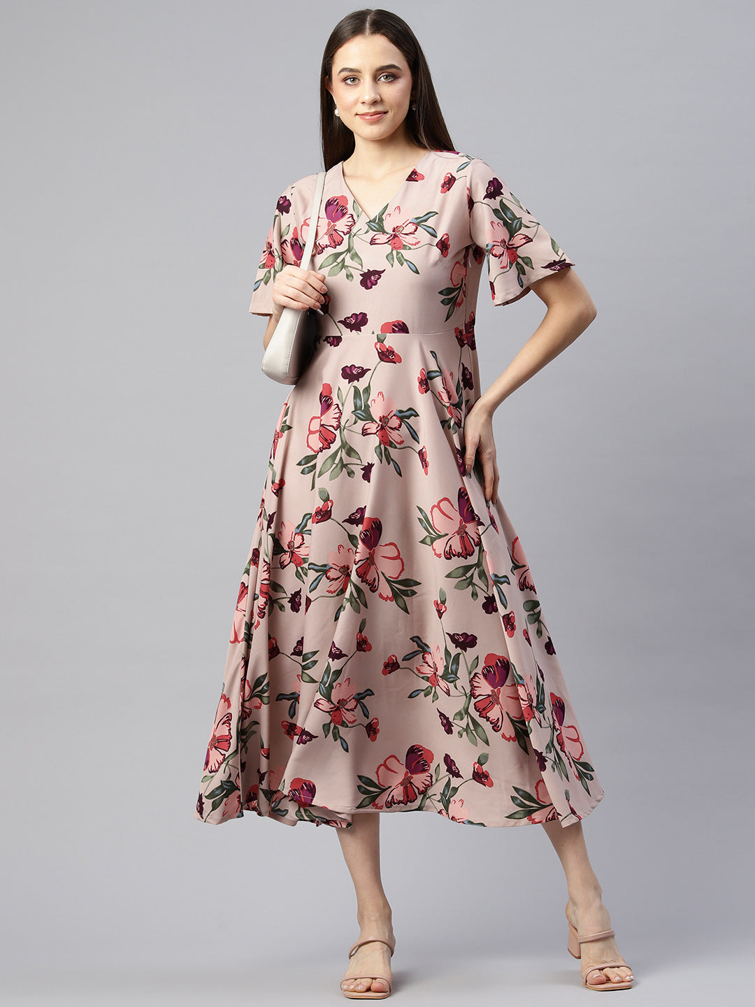 Desert Bloom Crepe Dress