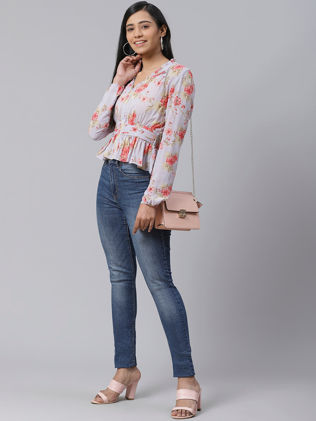Lavender Mist Crepe Blouse