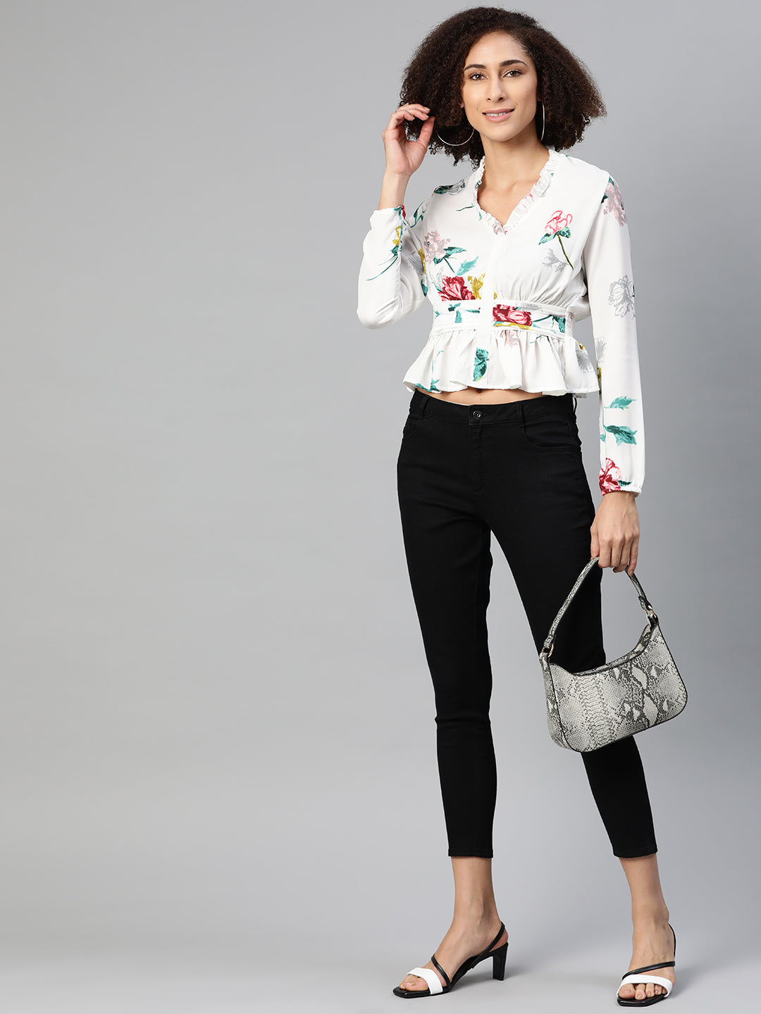 Ivory Grace Crepe Blouse