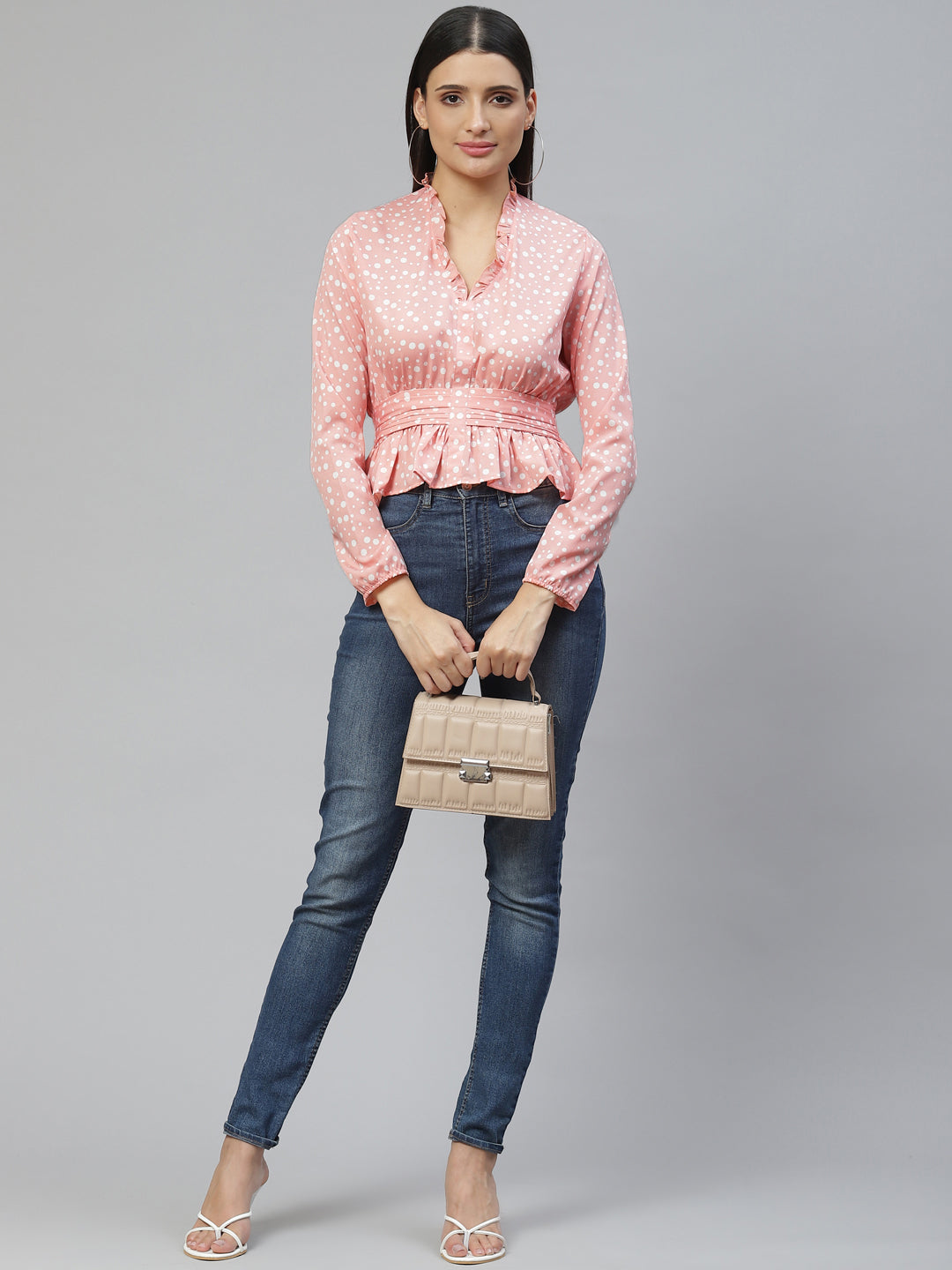 Rose Bloom Crepe Blouse