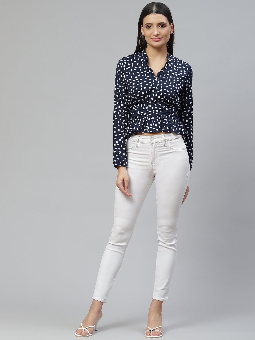 Cerulean Sky Crepe Top