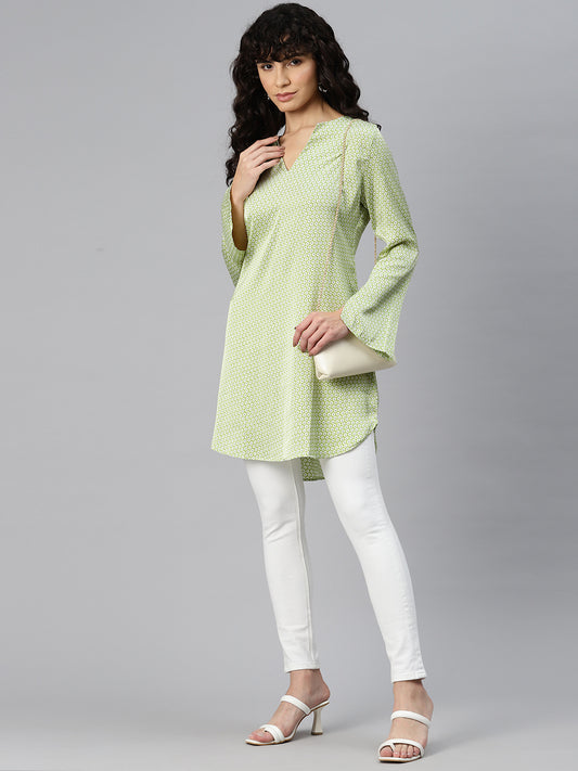 Meadow Whisper Geo Print Tunic Kurti