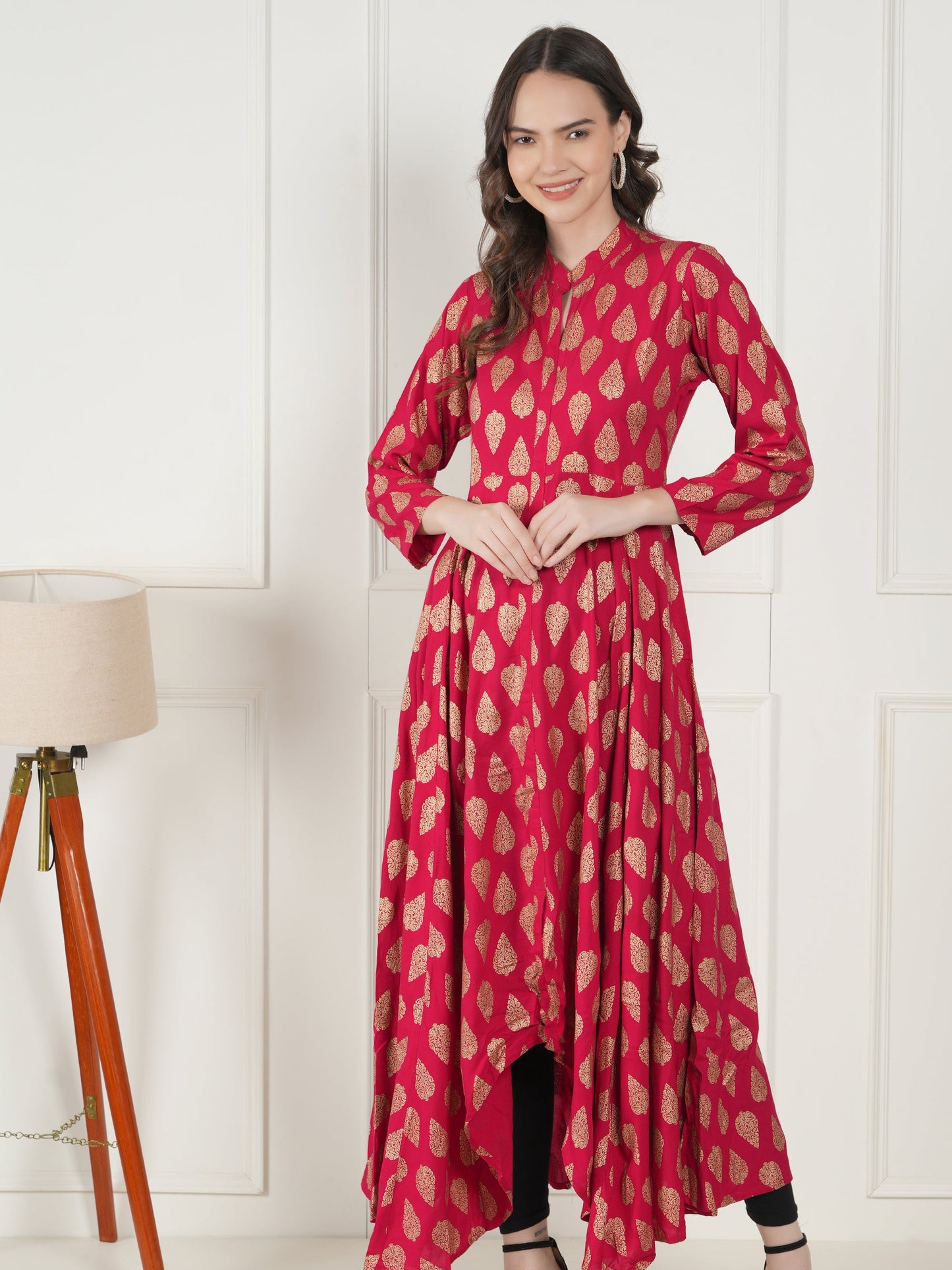 Blush Charm Rayon Kurta
