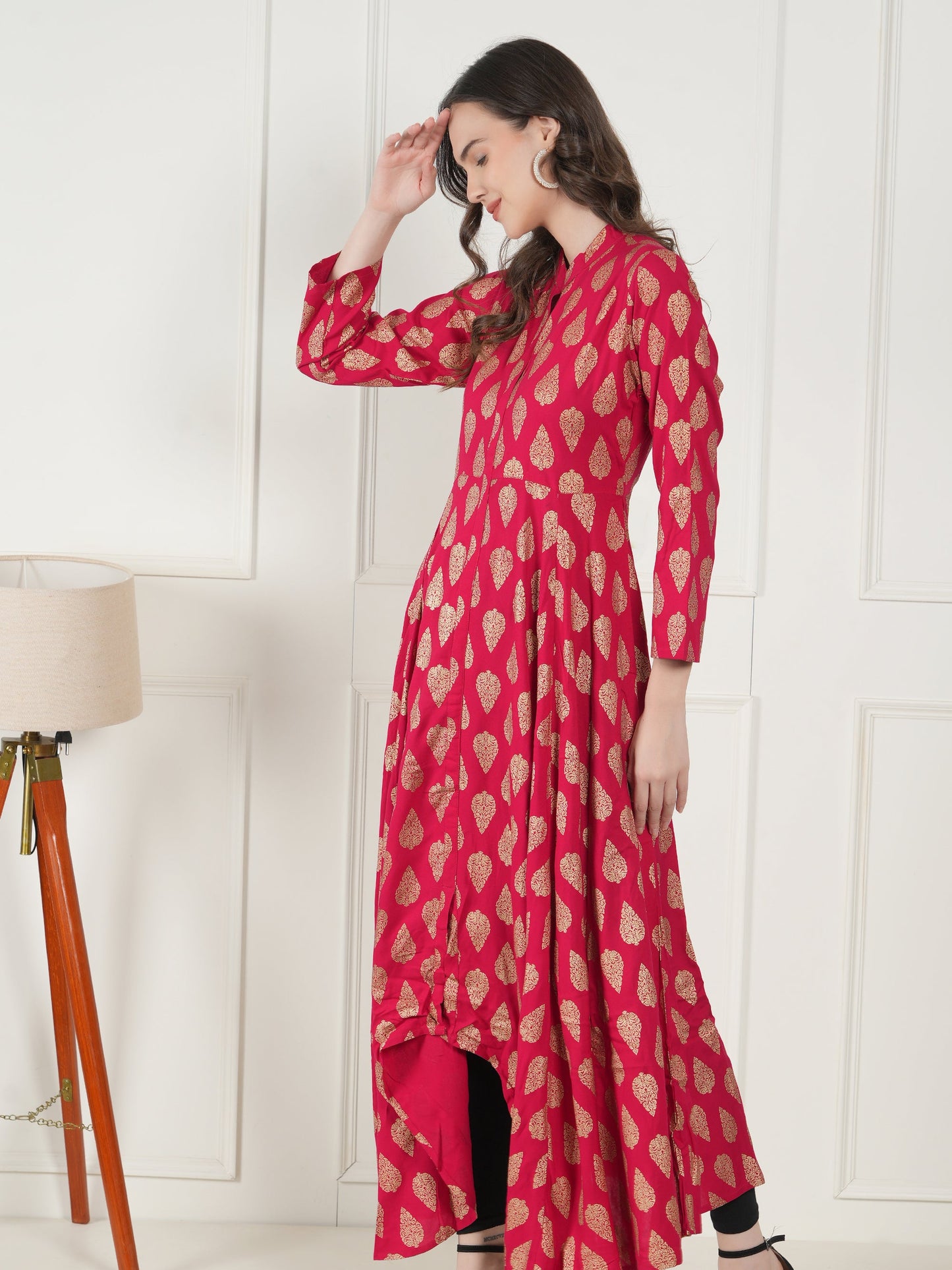 Blush Charm Rayon Kurta