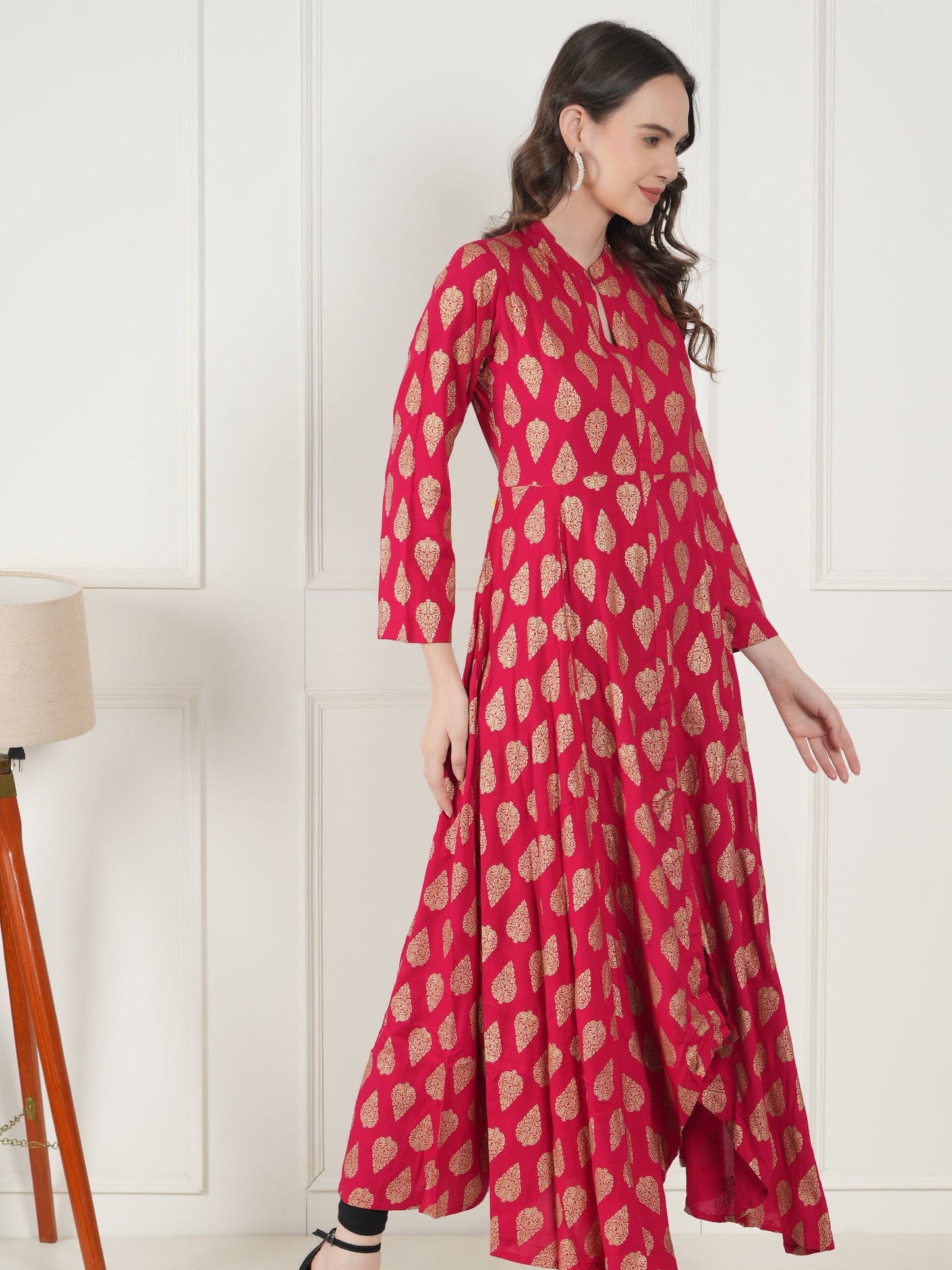 Blush Charm Rayon Kurta