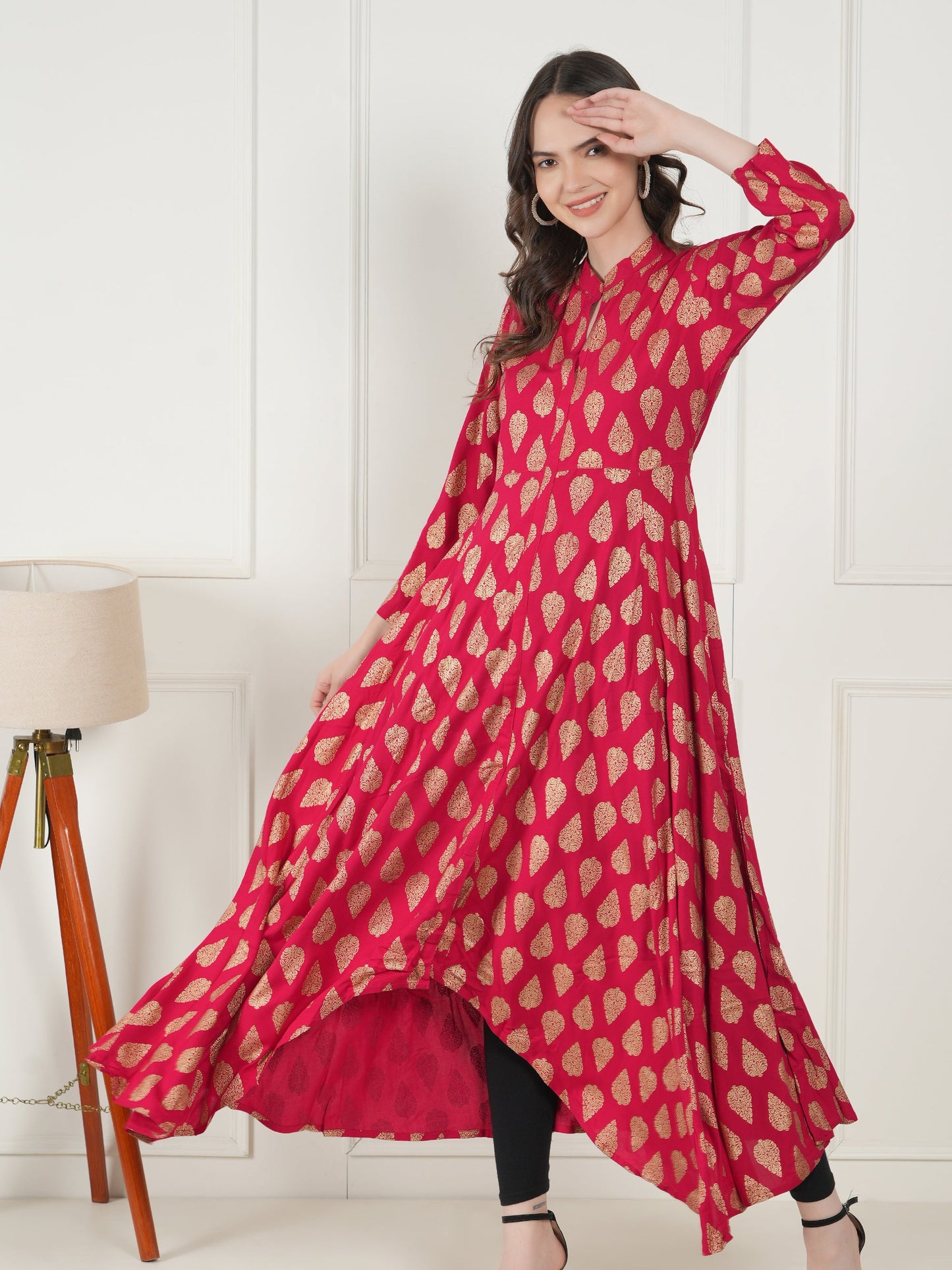 Blush Charm Rayon Kurta