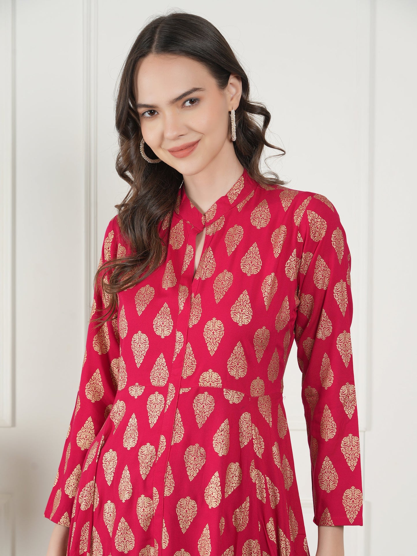 Blush Charm Rayon Kurta