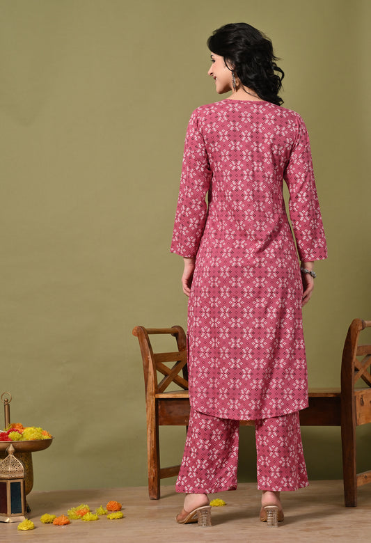 Blossom Rayon Co-ord Set