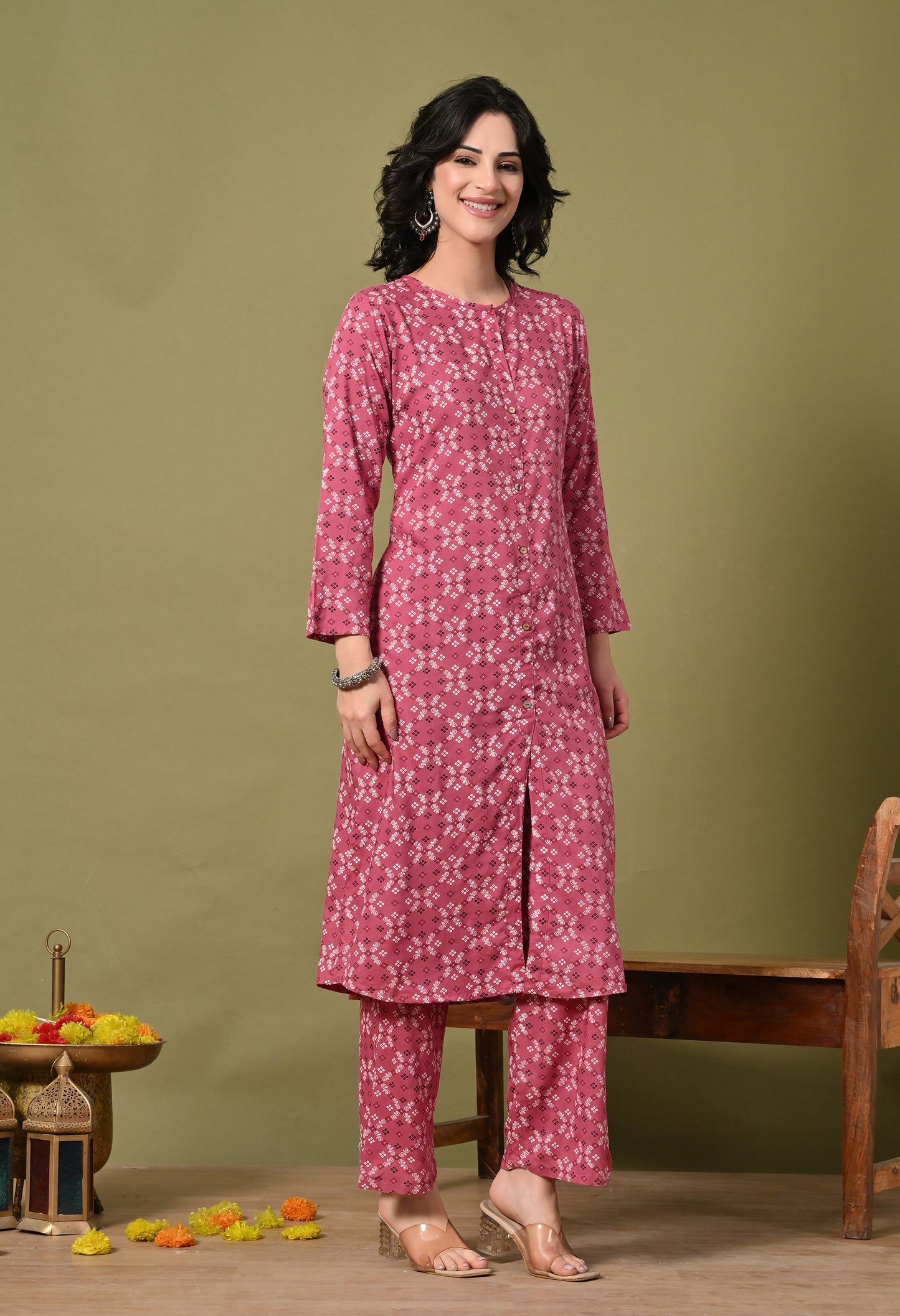 Blossom Rayon Co-ord Set