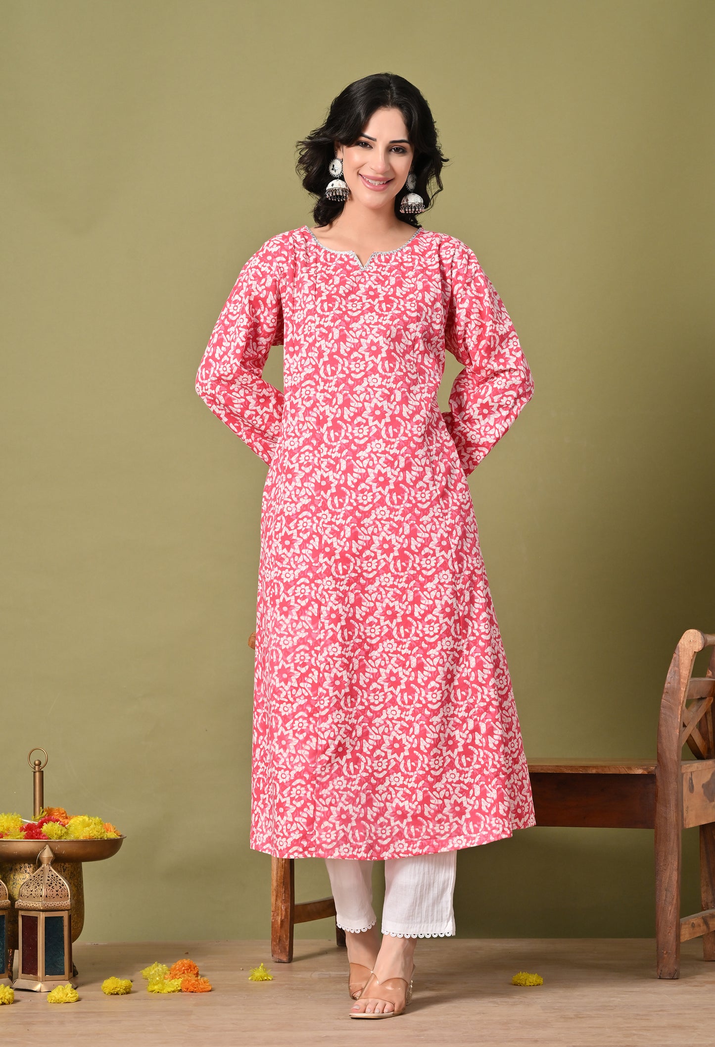 Gulnaar Cotton Kurta