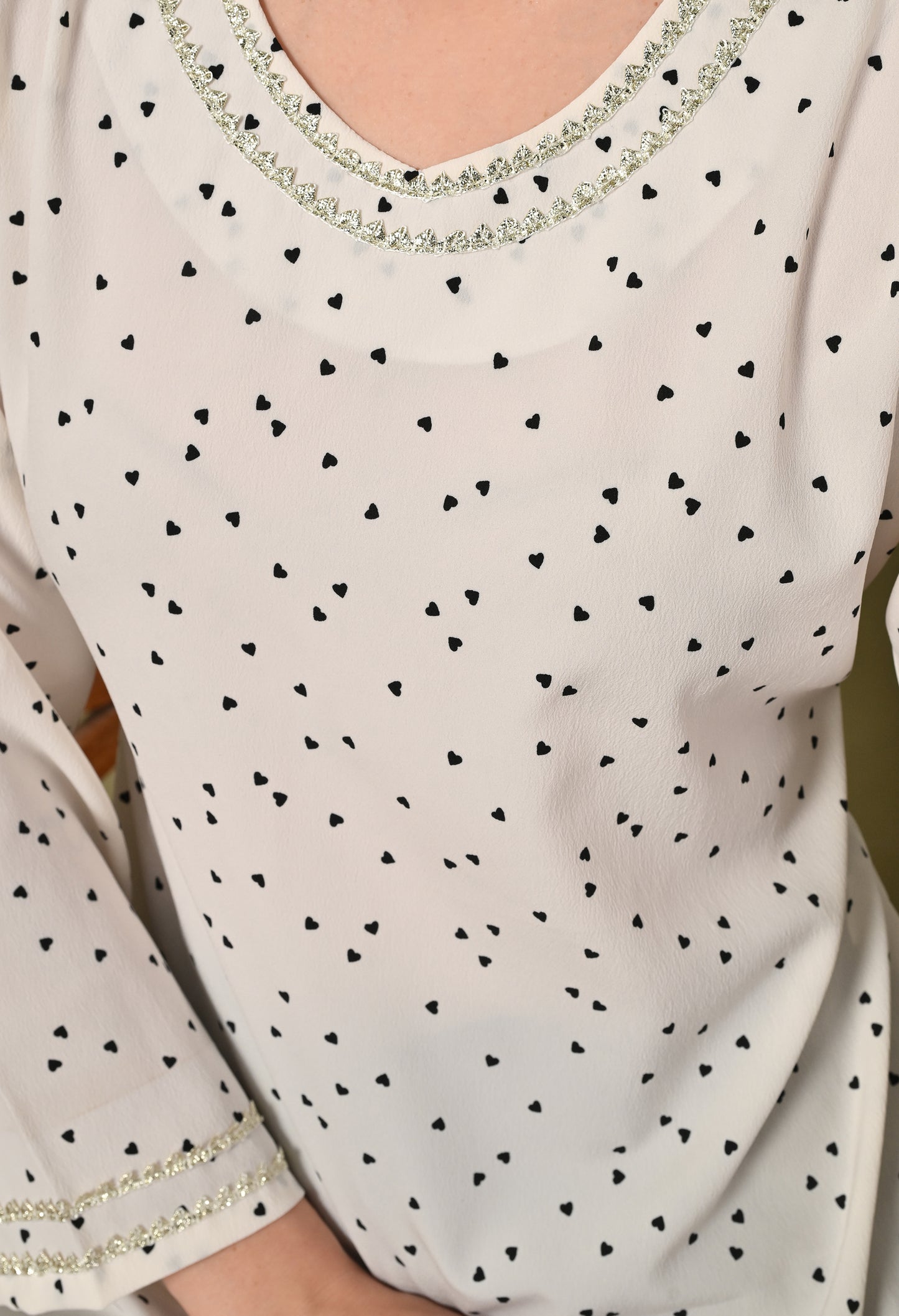 Polka Charm Crepe Kurta