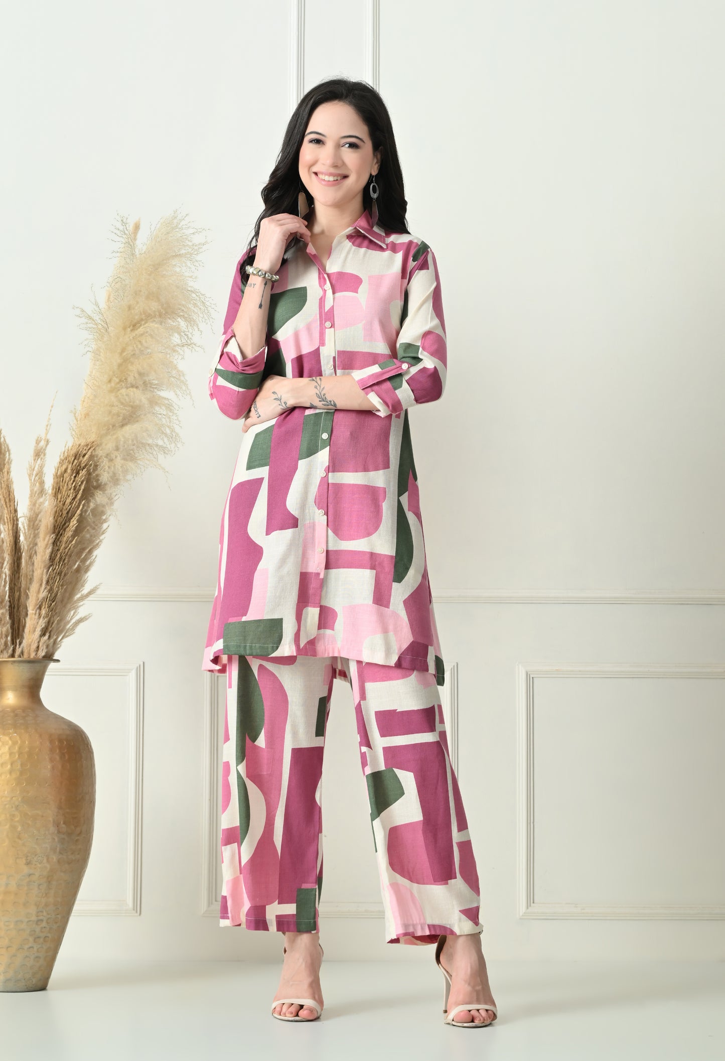 Rosewood Pop Rayon Co-ord Set