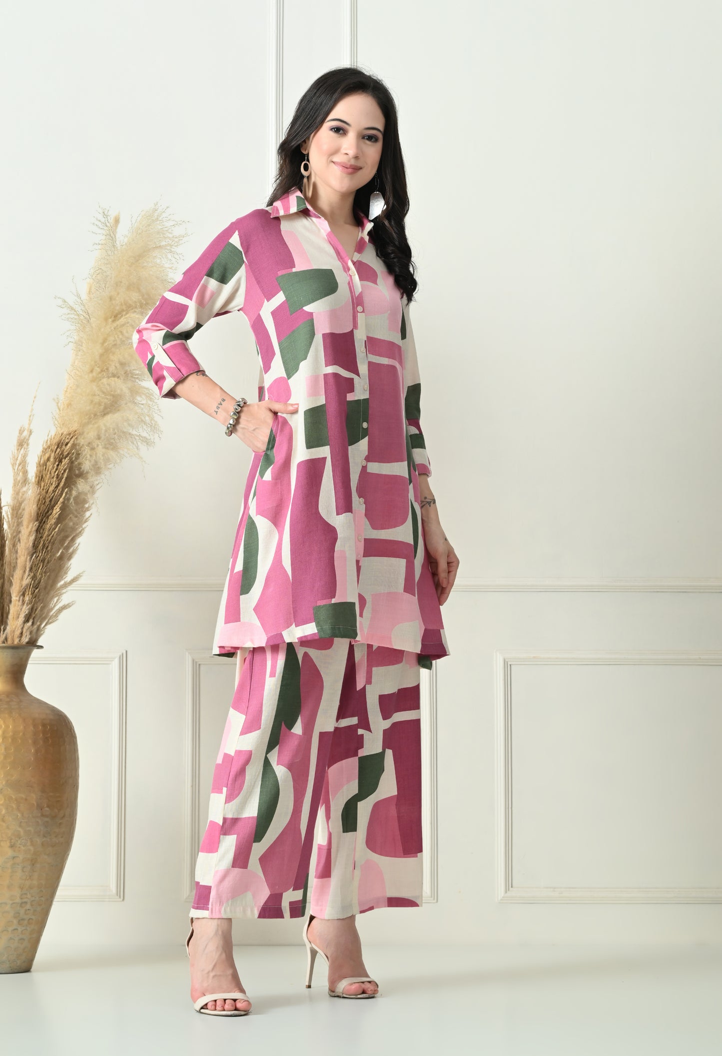 Rosewood Pop Rayon Co-ord Set