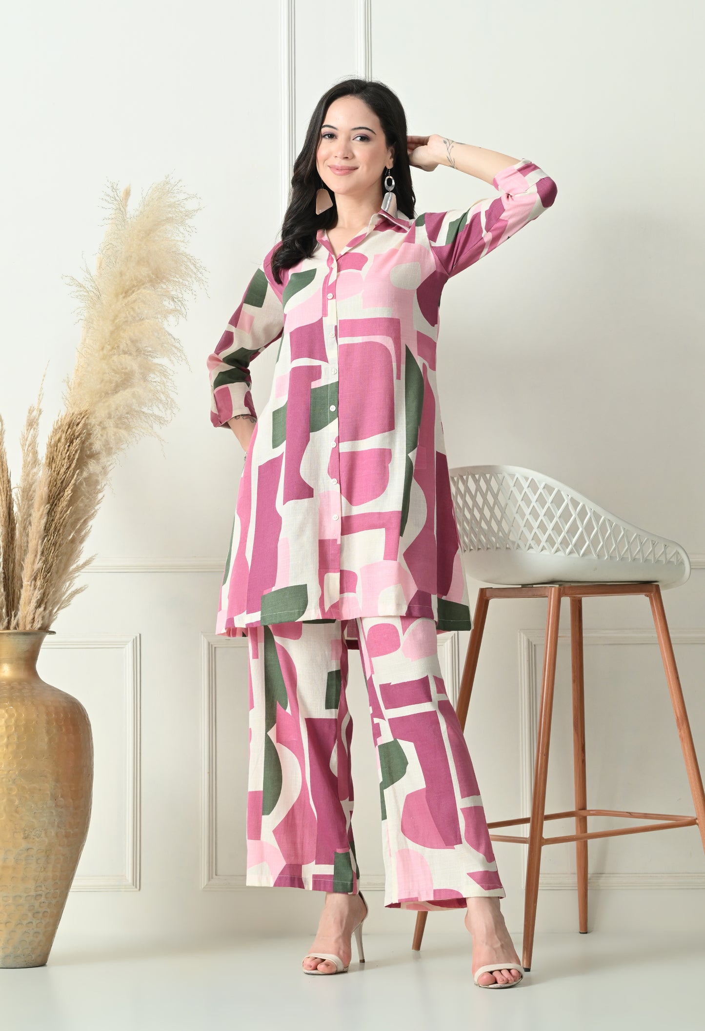 Rosewood Pop Rayon Co-ord Set