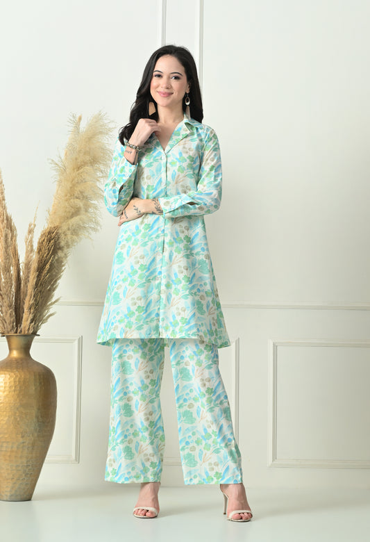 Blossom Breeze Rayon Co-ord Set