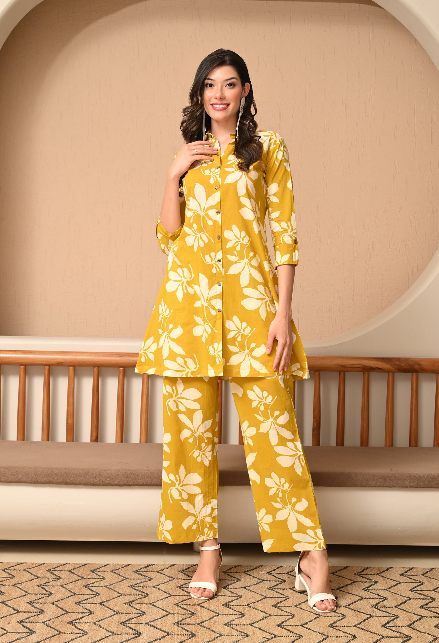 Golden Bloom Co-ord Set
