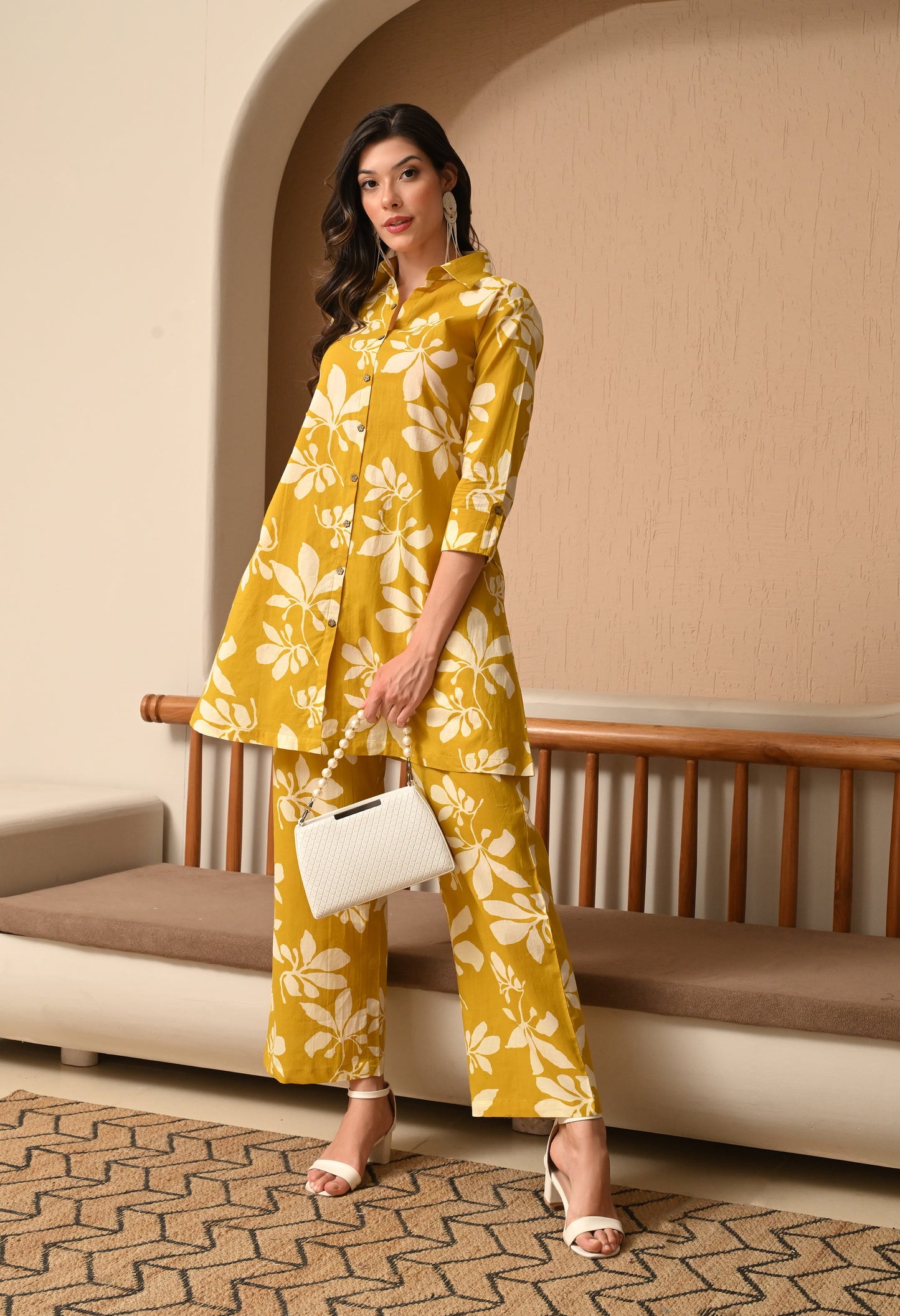 Golden Bloom Co-ord Set