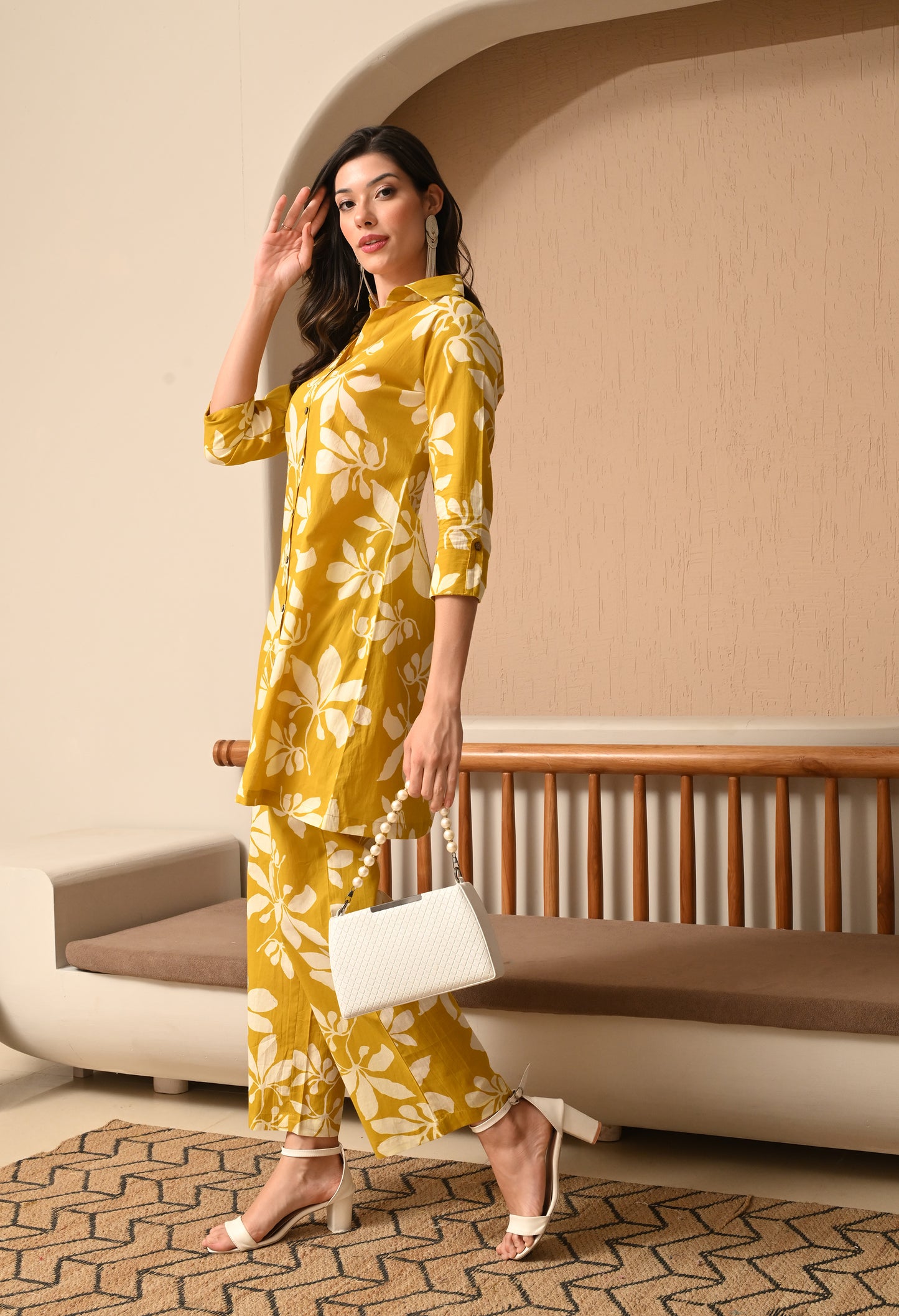 Golden Bloom Co-ord Set