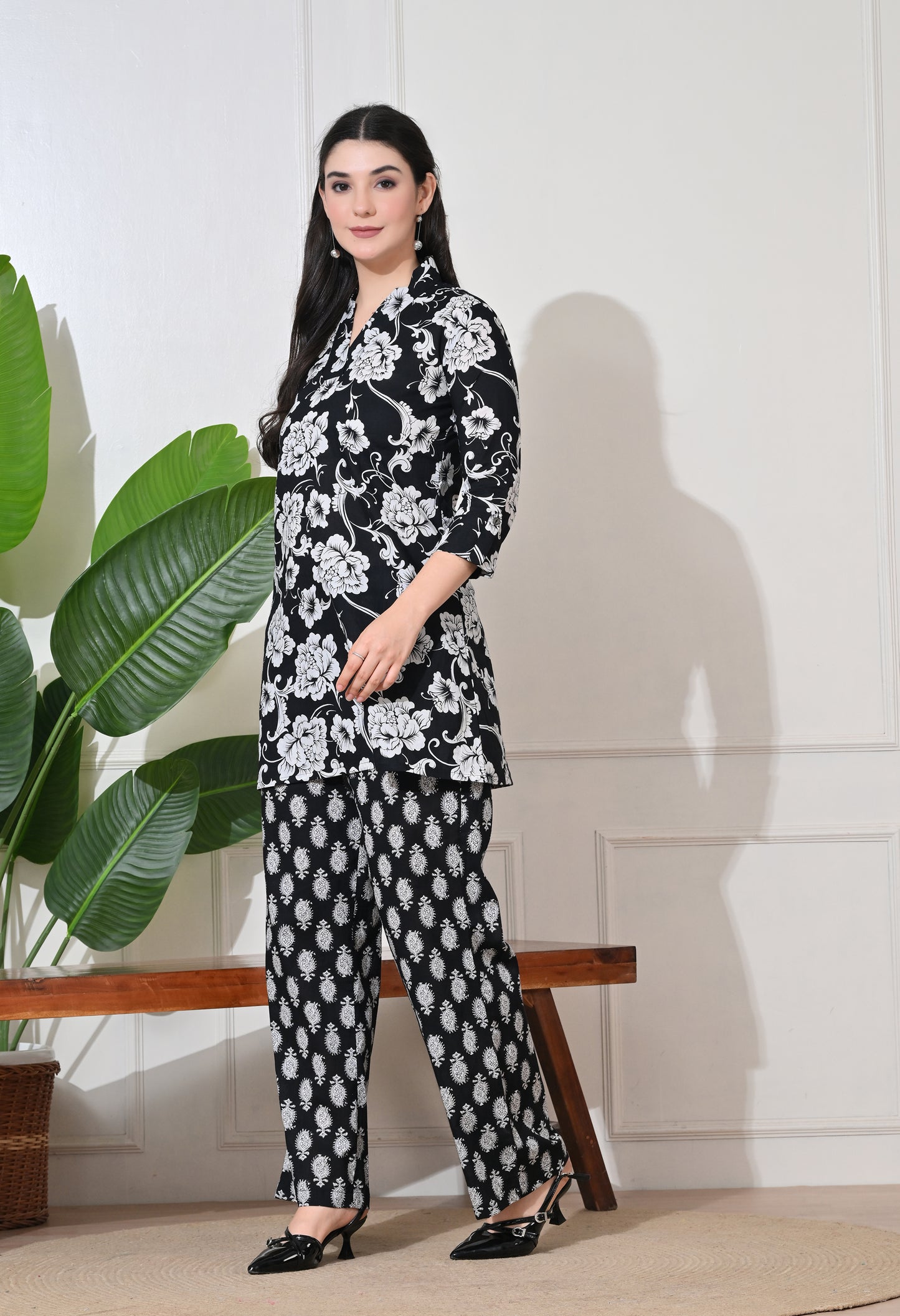Midnight Garden Cotton Co-ord Set