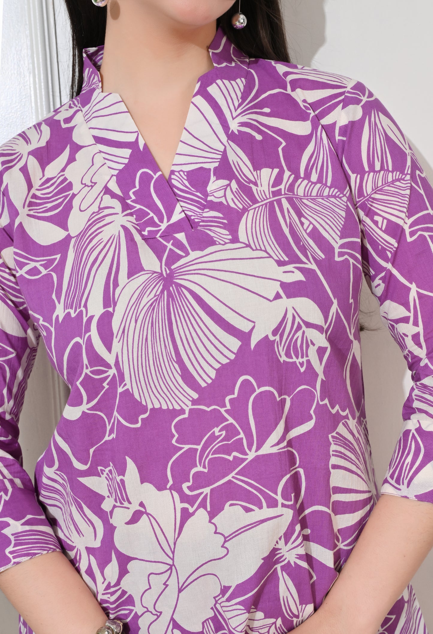 Lavender Bloom Cotton Co-ord Set