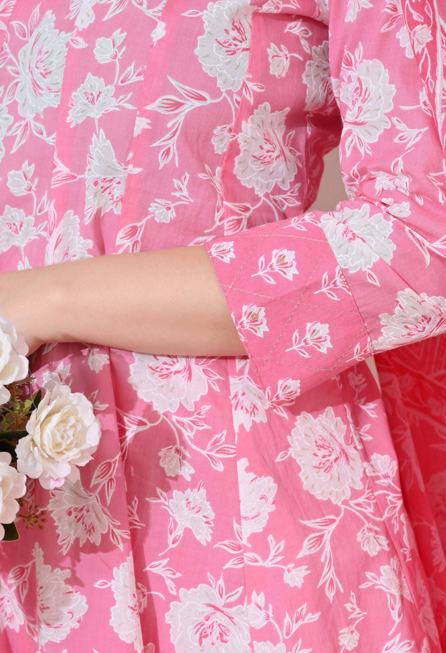 Pink Petal Premium Cotton Sharara Suit