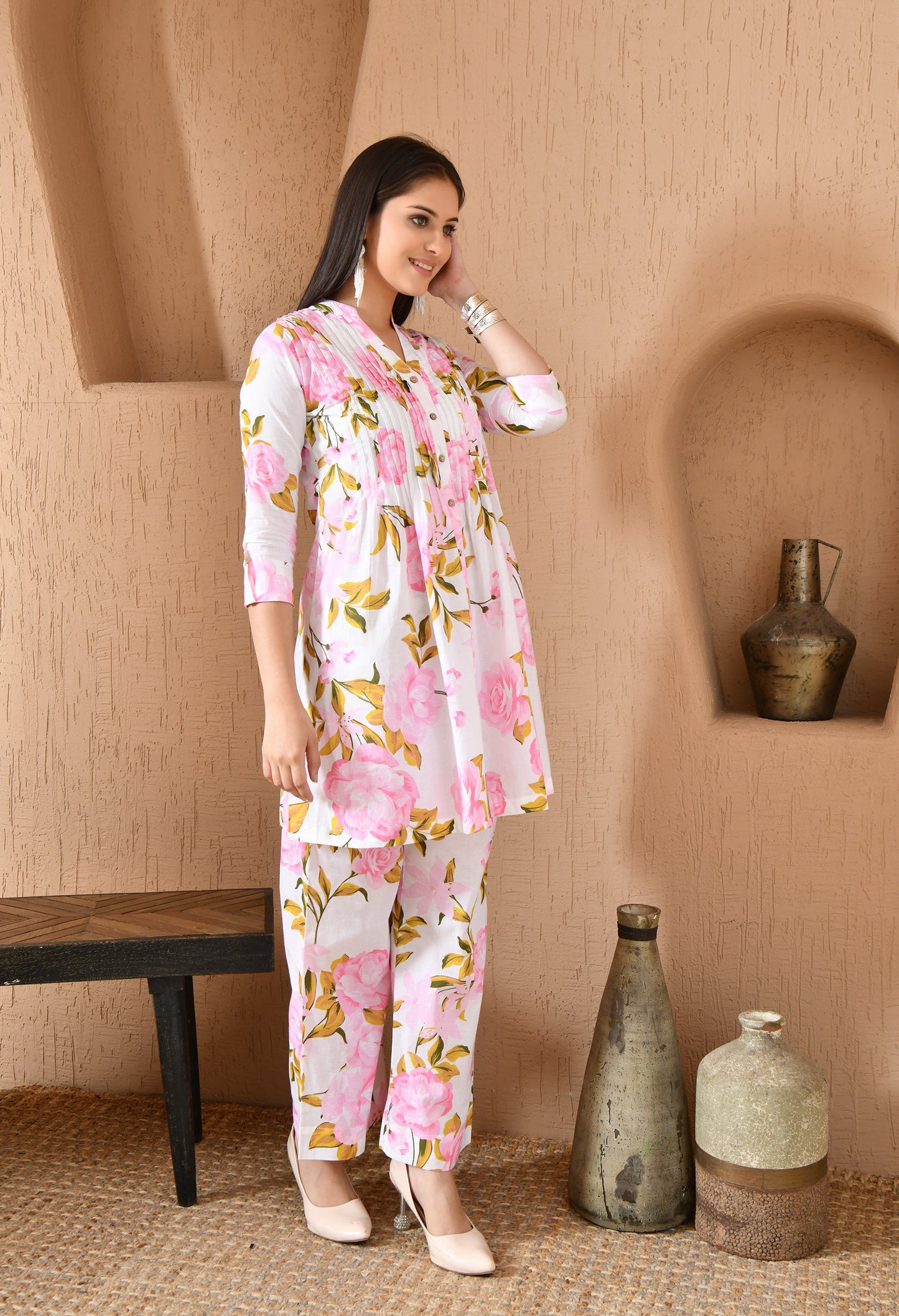 Serene White Co-ord Set