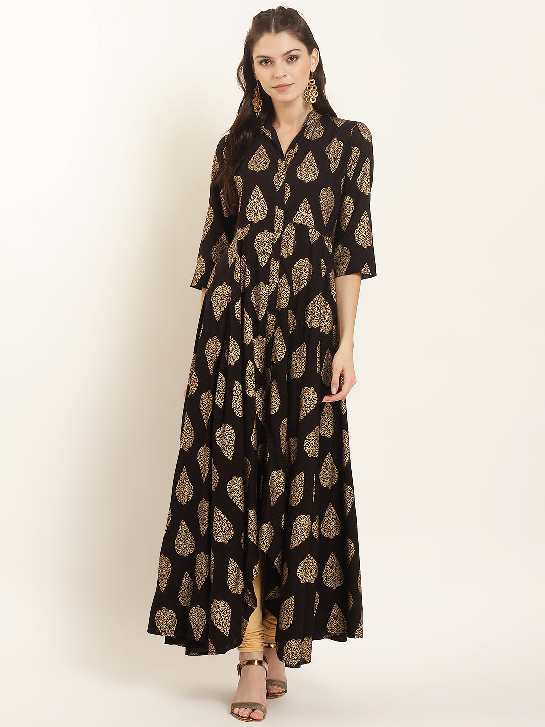 Noir Sophistication Rayon Kurta
