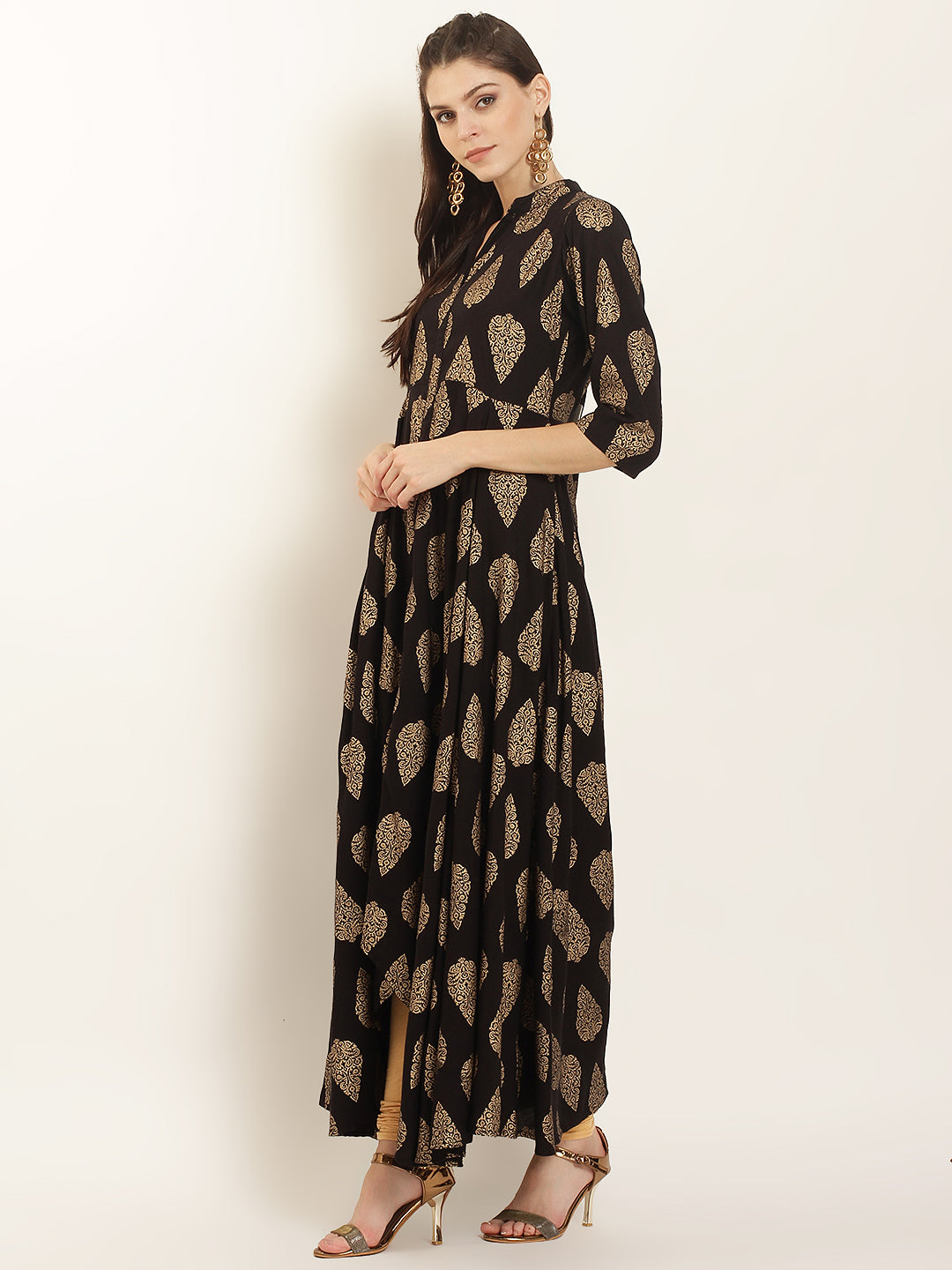 Noir Sophistication Rayon Kurta